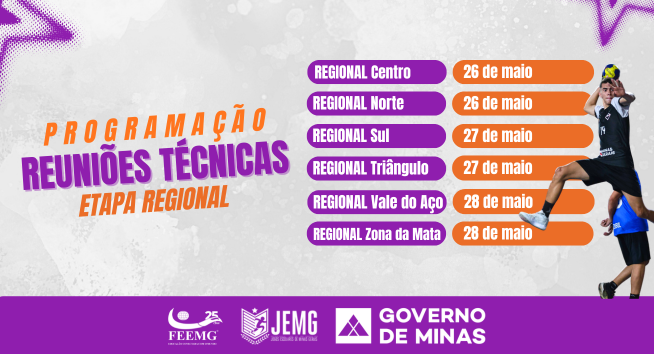 É nesta semana, dias 26, 27 e 28 de maio às reuniões técnicas da etapa regional. É online, fique ligado!